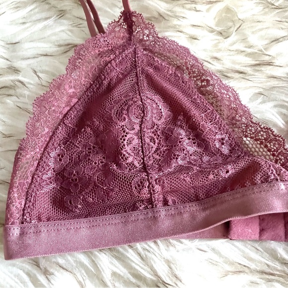 BNWT Aritzia Talula dusty rose lace bralette, size M - Picture 3 of 5